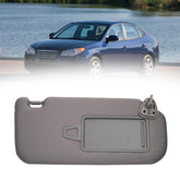 Gray Right Passenger Side Sun Visor with Vanity Mirror Compatible with Hyundai Elantra 2007 2008 2009 2010 Replace# 852012H0208M 85201-2H110-8M 85202-2H110-8M 85201-2H110-4W 85202-2H110-4W